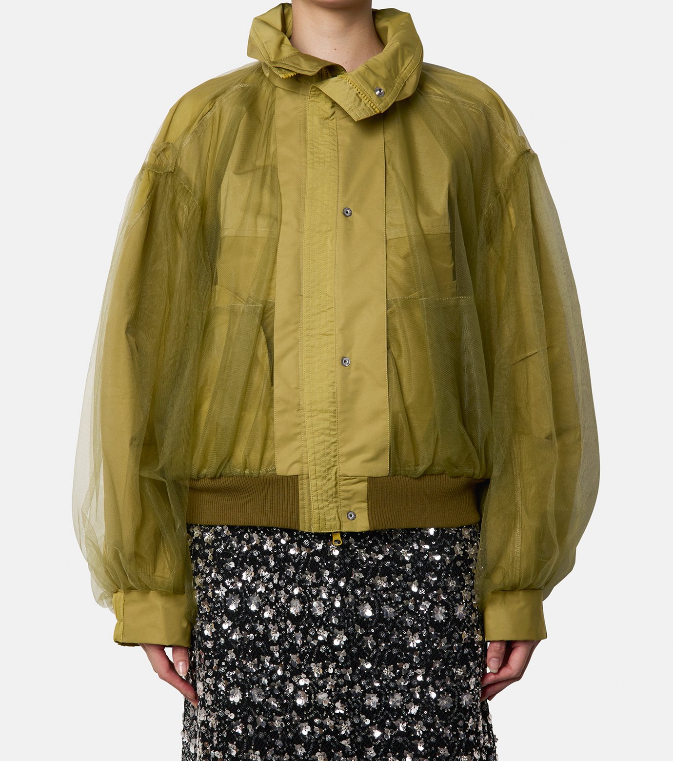新品 チカキサダ chika kisada ブルゾン コート sacai チカ キサダ - Chika Kisada | Reversible Blouson-Khaki-1の