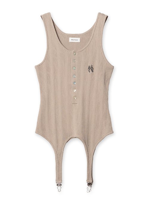 チカ キサダ - Chika Kisada | Tank Top-Beige-1の通販 | RESTIR リステア