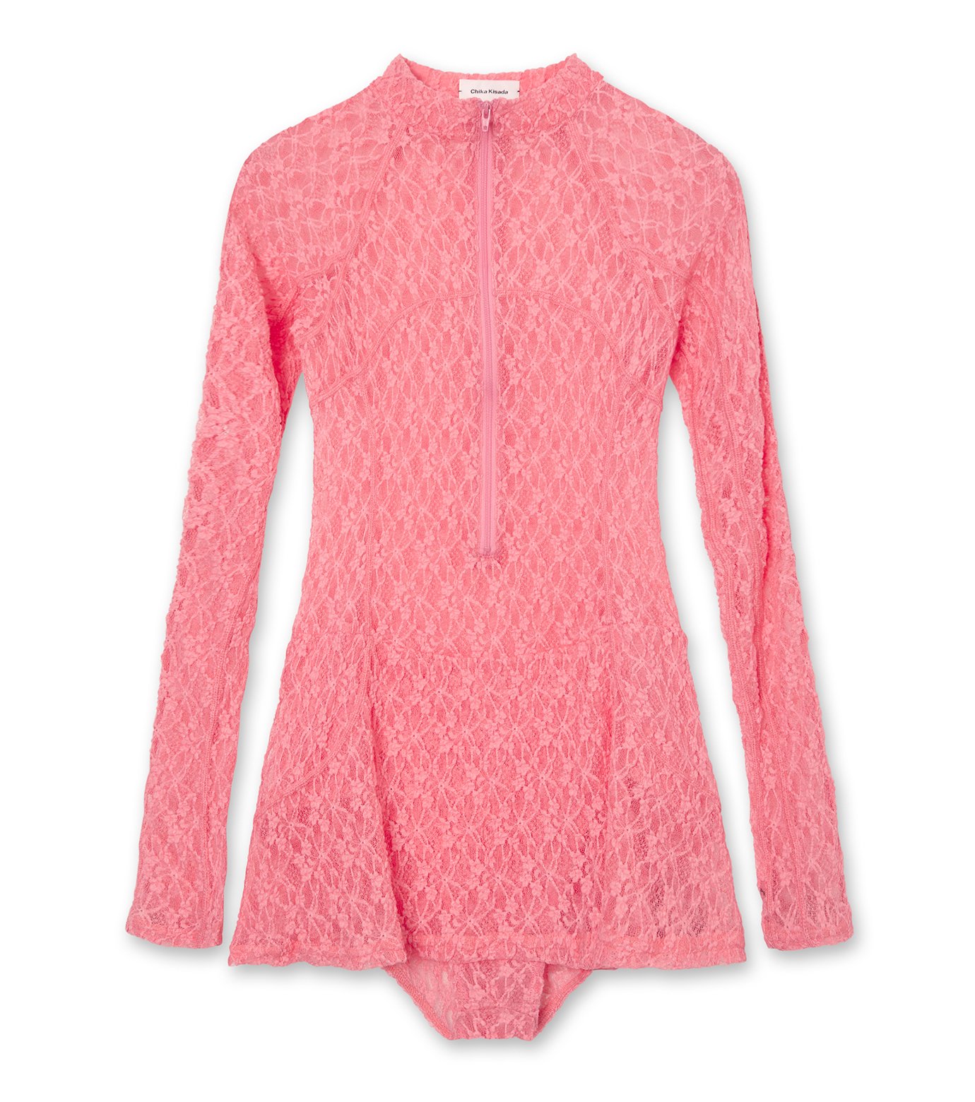 チカ キサダ - Chika Kisada | Stretch Lace Bodysuits-Pink-1の通販