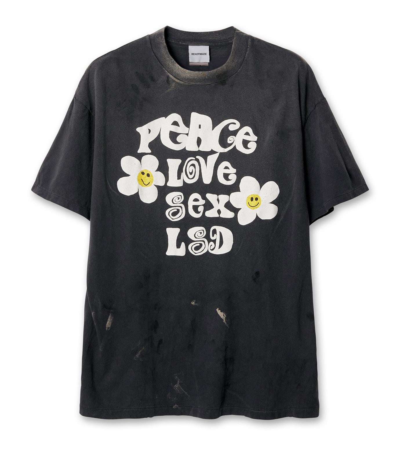 要在庫確認【国内発・すぐ届く】READYMADE / PEACE Tシャツ レディーメイド - READYMADE | SS T-SHIRT PEACE-Black-XXLの