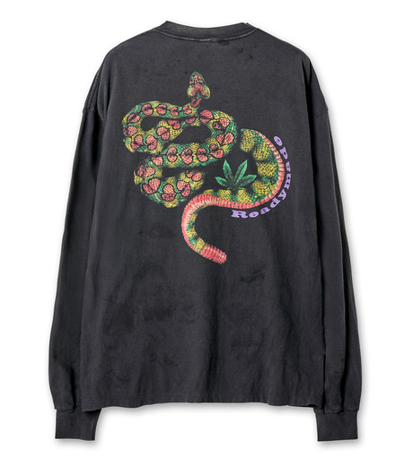 すぐ届く◆READYMADE レディメイド◆SNAKEロングスリーブTシャツ レディーメイド - READYMADE | LS T-SHIRT SNAKE-Black-XLの通販