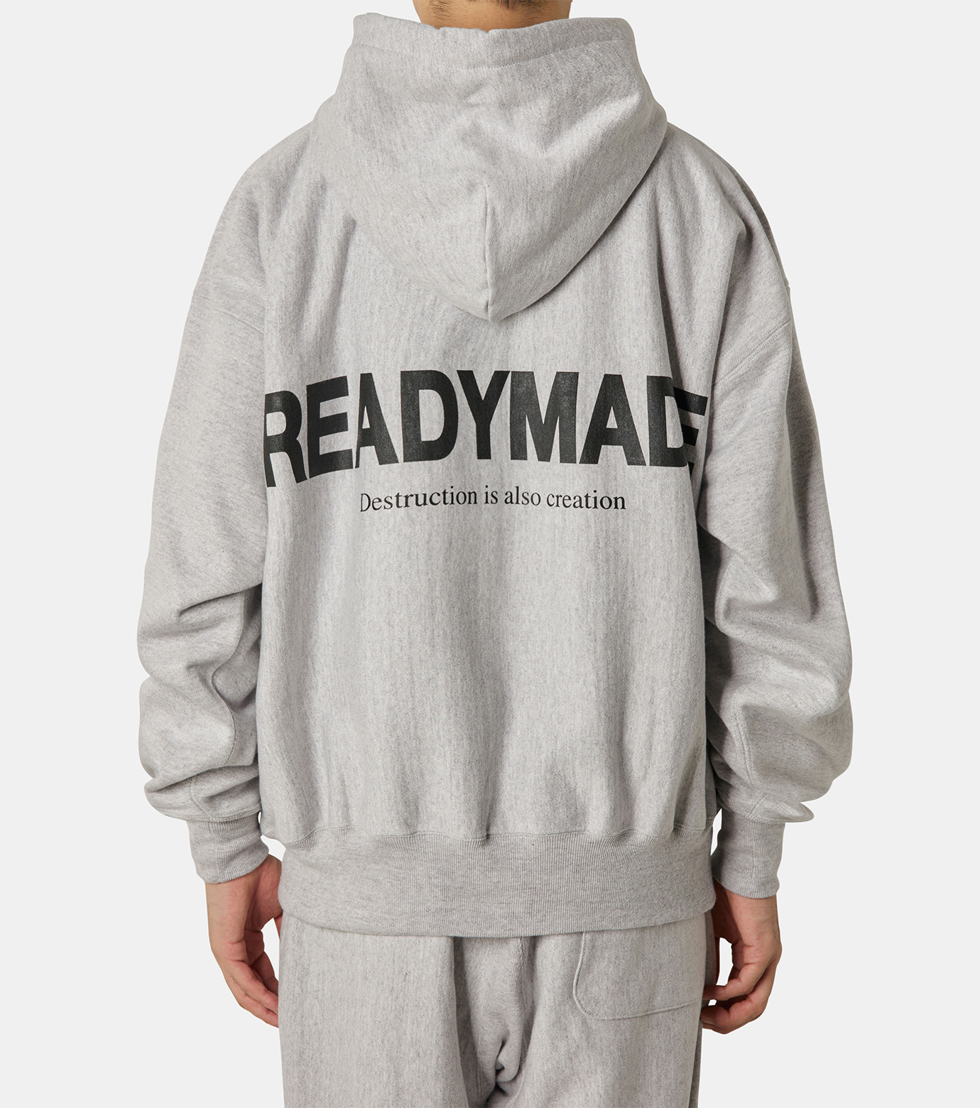 レディーメイド - READYMADE | HOODIE SMILE-Gray-Lの通販 | RESTIR 