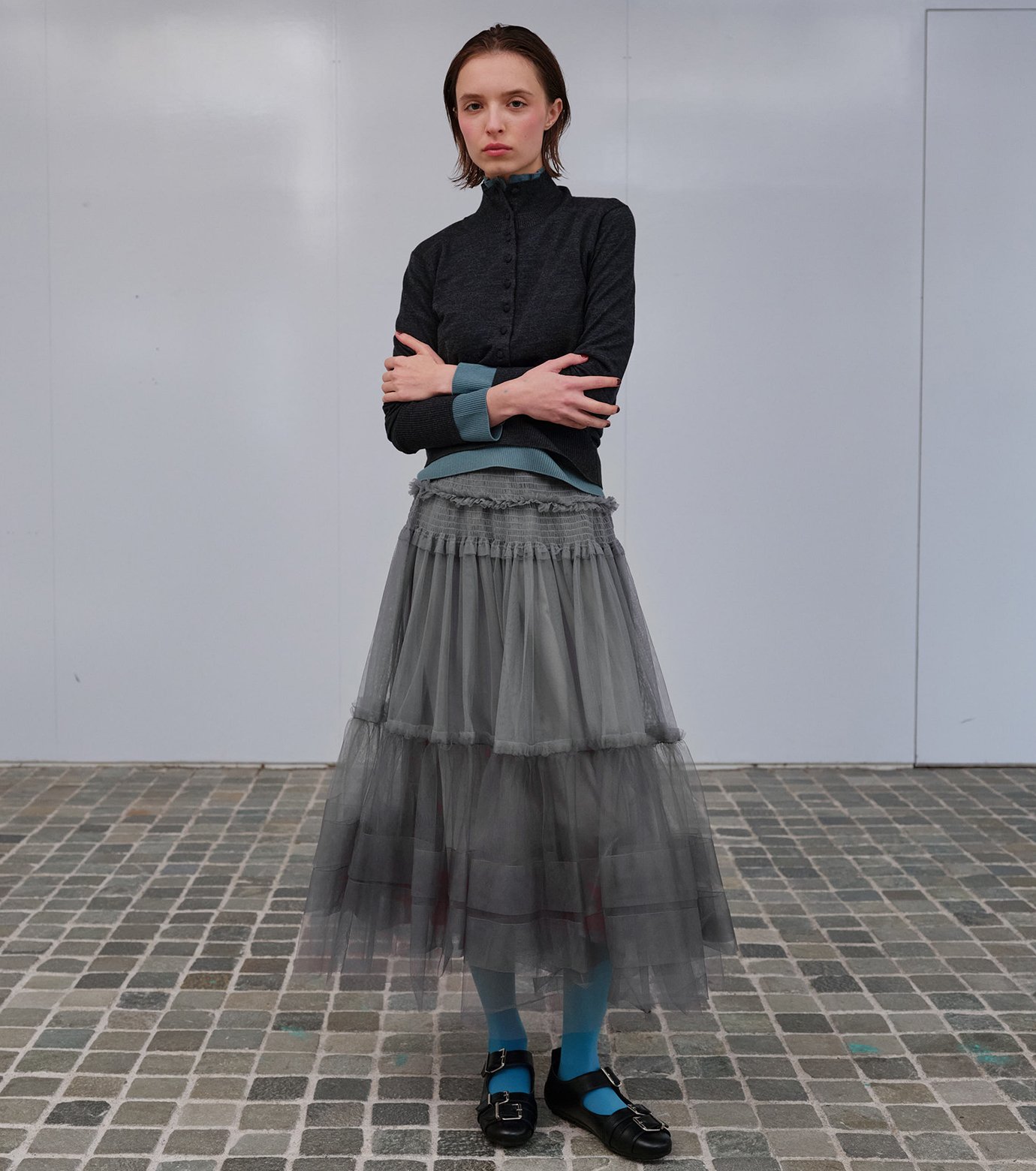 チカ キサダ - Chika Kisada | Skirt-Gray-1の通販 | RESTIR リステア