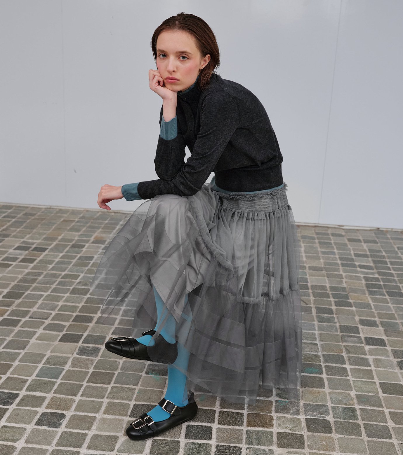 チカ キサダ - Chika Kisada | Skirt-Gray-1の通販 | RESTIR リステア