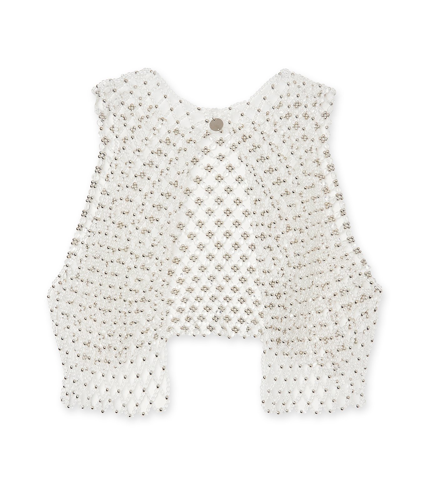 チカ キサダ - Chika Kisada | Beaded Gilet-Silver-Fの通販 | RESTIR