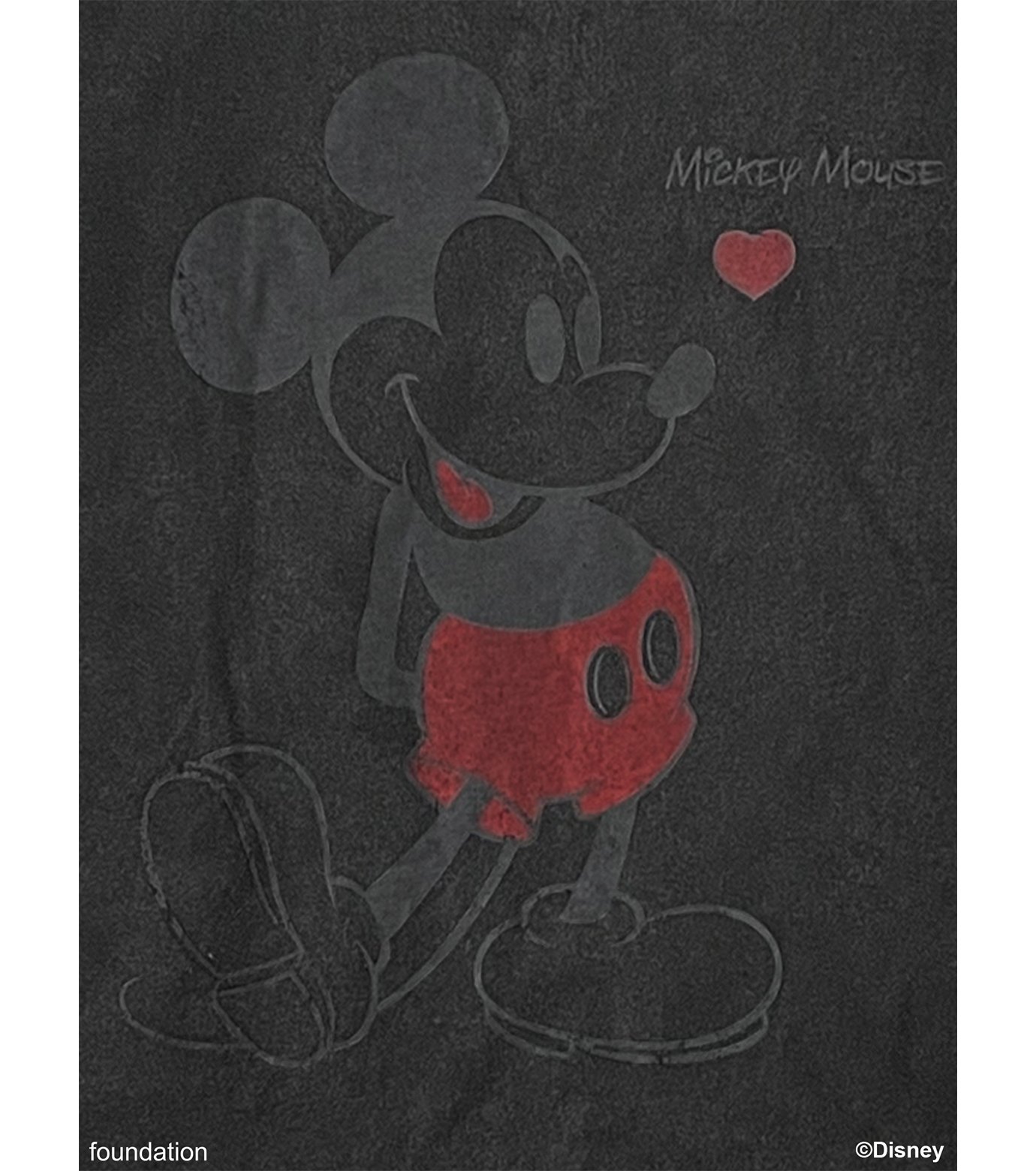 tシャツ BASICKS/ベイシックス ×Mickey Mouse Vintage print T / DIS-0501 /ミッキーマウス ヴィンテー BASICKS tシャツ BASICKS/ベイシックス ×Mickey Mouse Vintage