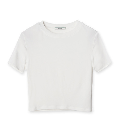デターム - determ; | Collagen Cropped Tee-White-0の通販