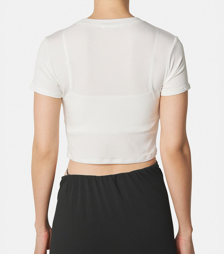 デターム - determ; | Collagen Cropped Tee-White-2の通販