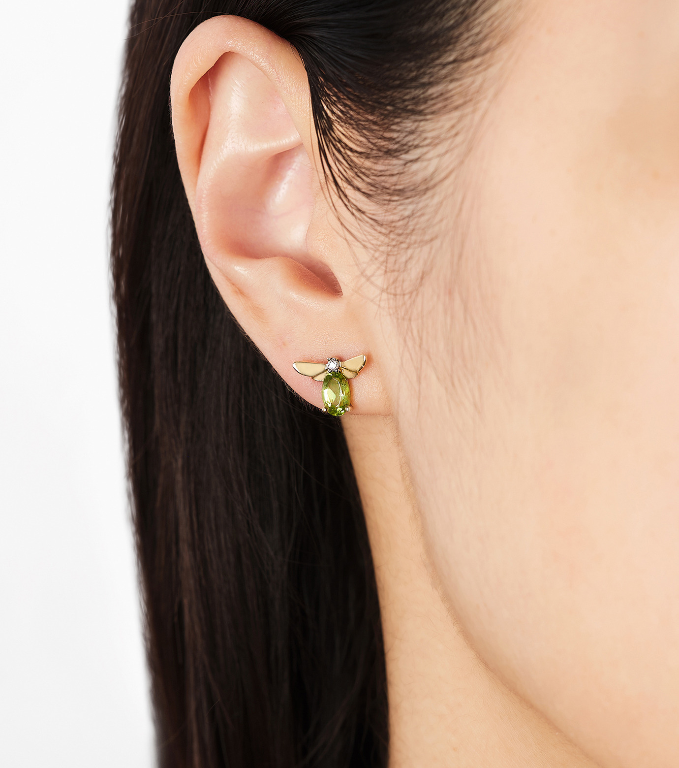 Bijou de M ビジュードエム プチみつばちピアス（ペリドット） ビジュードエム - Bijou de M | Petit Honeybee Earring