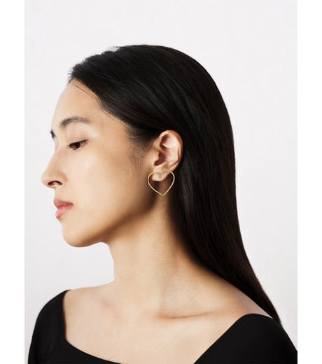 ビジュードエム - Bijou de M | Open Heart Earring | RESTIR リステア 