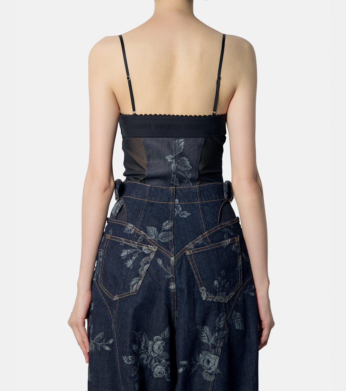 フェティコ - FETICO | Rose Denim Bustier-Indigo-1の通販
