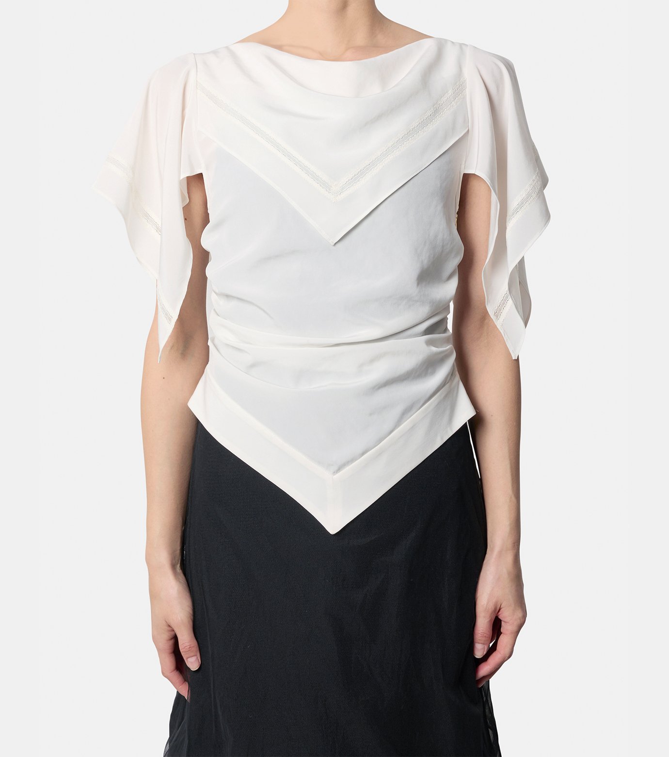 フェティコ - FETICO | Scarf Blouse-White-36の通販 | RESTIR リステア