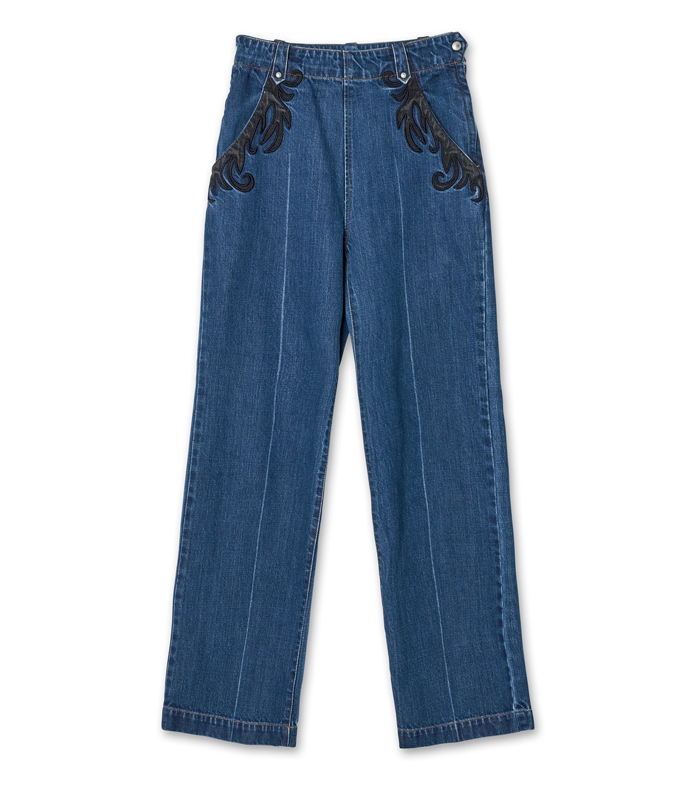 フェティコ - FETICO | High-Waisted Jeans-Blue-34の通販 | RESTIR