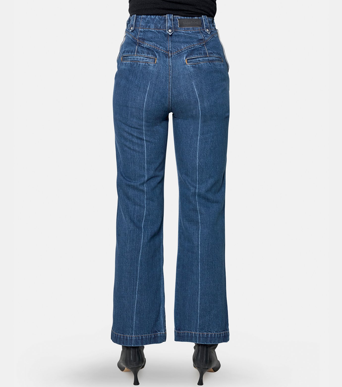 フェティコ - FETICO | High-Waisted Jeans-Blue-34の通販 | RESTIR