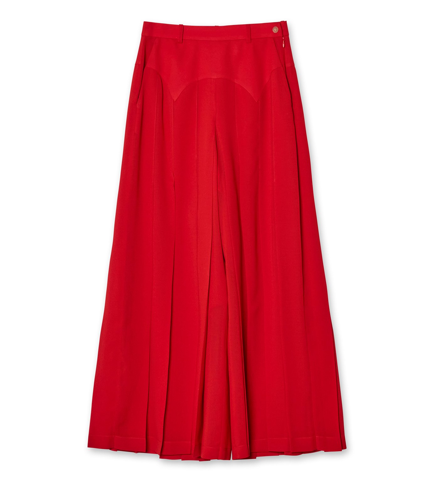 フェティコ - FETICO | Pleated Maxi Trousers-Red-34の通販 | RESTIR