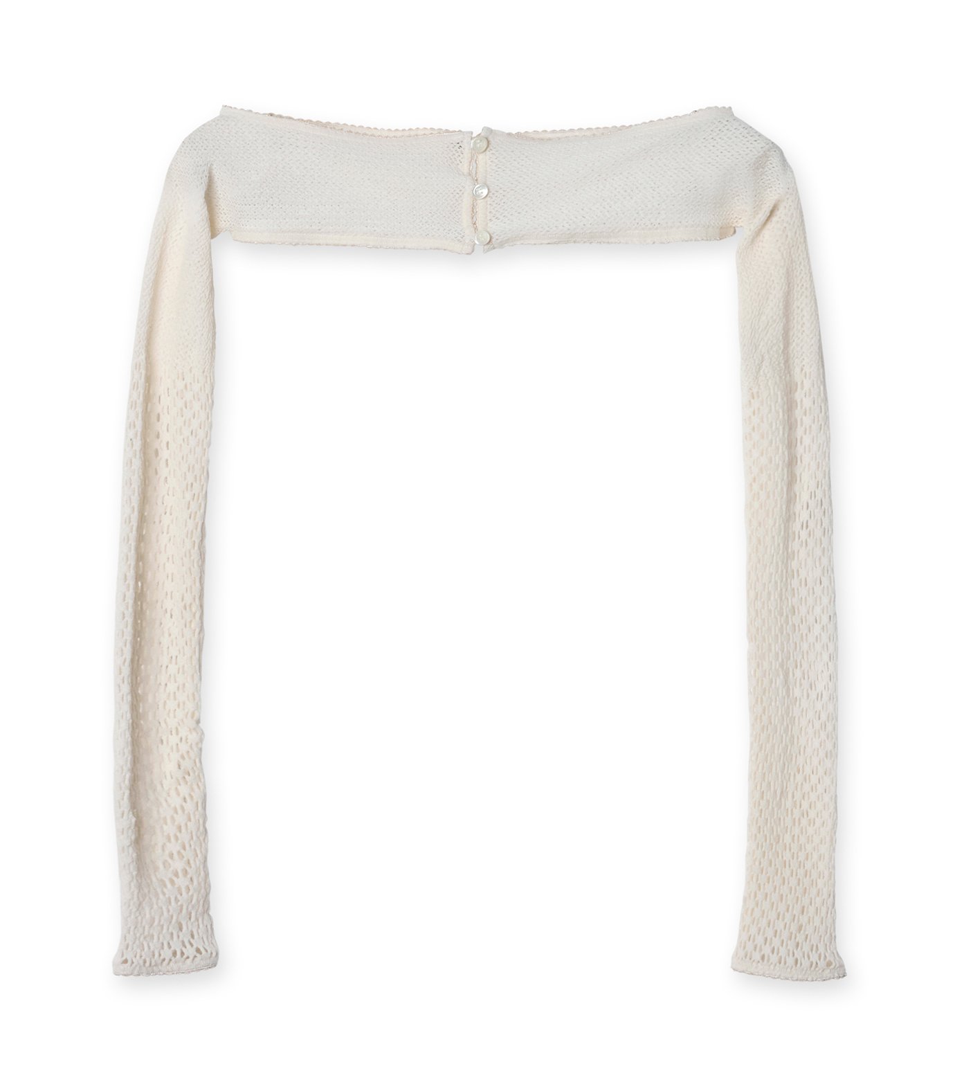 フェティコ - FETICO | Raschel Lace Knit Cropped Bolero-Off