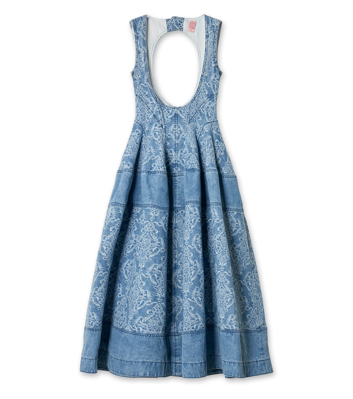 フェティコ - FETICO | Damask-Jacquard Panelled Denim | RESTIR リステア