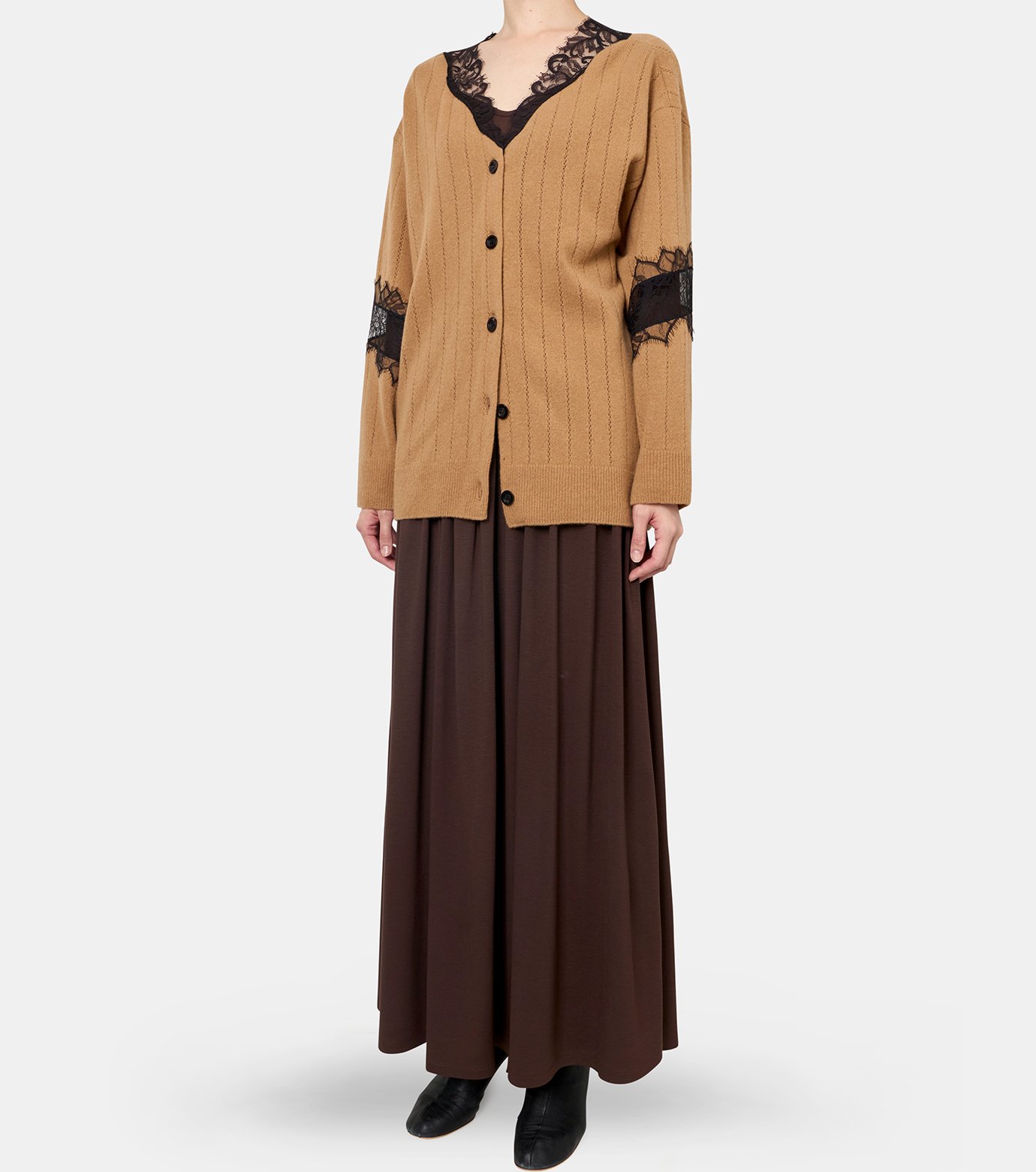 フェティコ - FETICO | Oversized Hairly Lace Paneled | RESTIR リステア