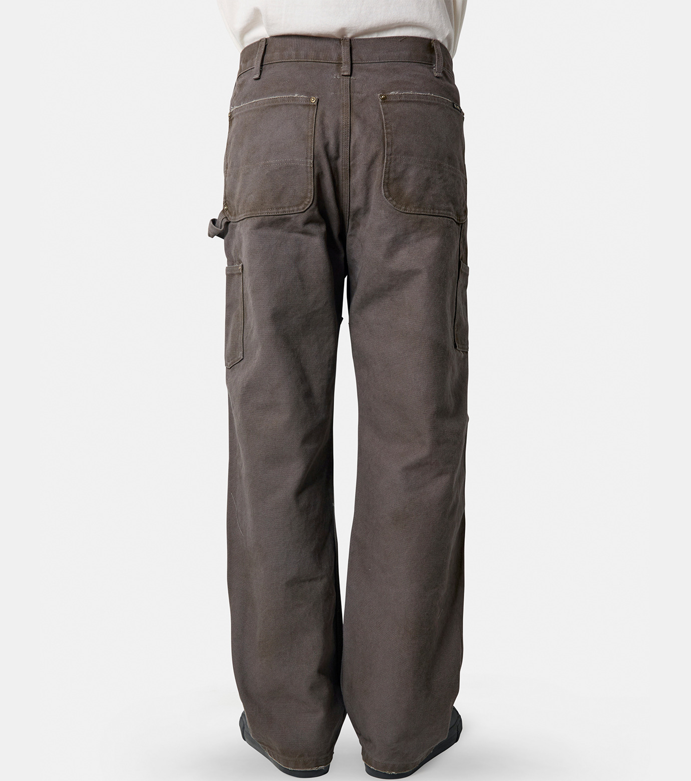 カミヤ - KAMIYA | BORO Duck Painter Pants-Gray-Sの通販