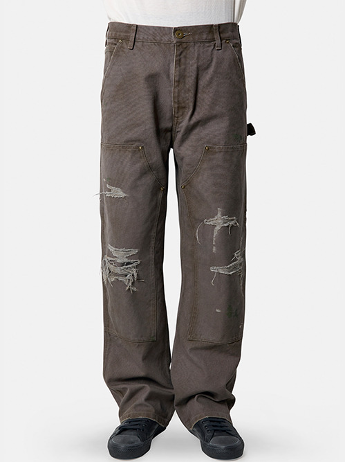 Kamiya カミヤ Boro Painter Pants M 正規取扱店】KAMIYA Boro Painter Pants YELLOW(カミヤ) - THE