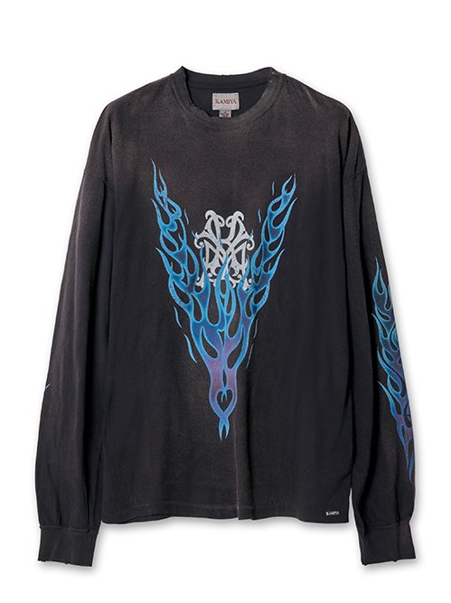 【国内買付】KAMIYA KMY FIRE Distressed LS Tee カミヤ ロンT 楽天市場】KAMIYA（カミヤ）【“KMY-FIRE”Distressed L/S Tee