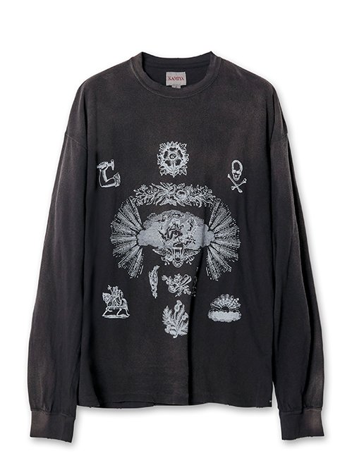 国内買付 KAMIYA ADVERTISING ART Distressed カミヤ パーカー カミヤ KAMIYA “ADVERTISING ART” Distressed Sweat Hoodie