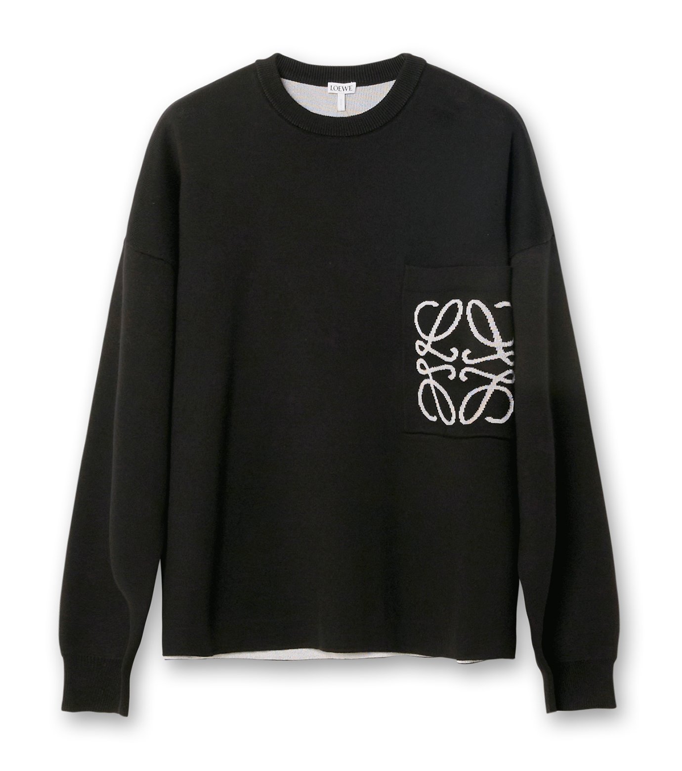 ロエベ - LOEWE | ANAGRAM POCKET SWEATER-Black-Sの通販