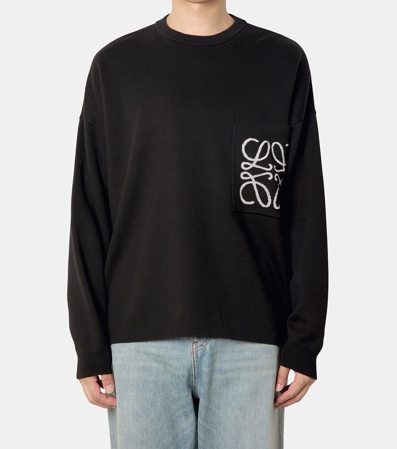 ロエベ - LOEWE | ANAGRAM POCKET SWEATER-Black-Sの通販