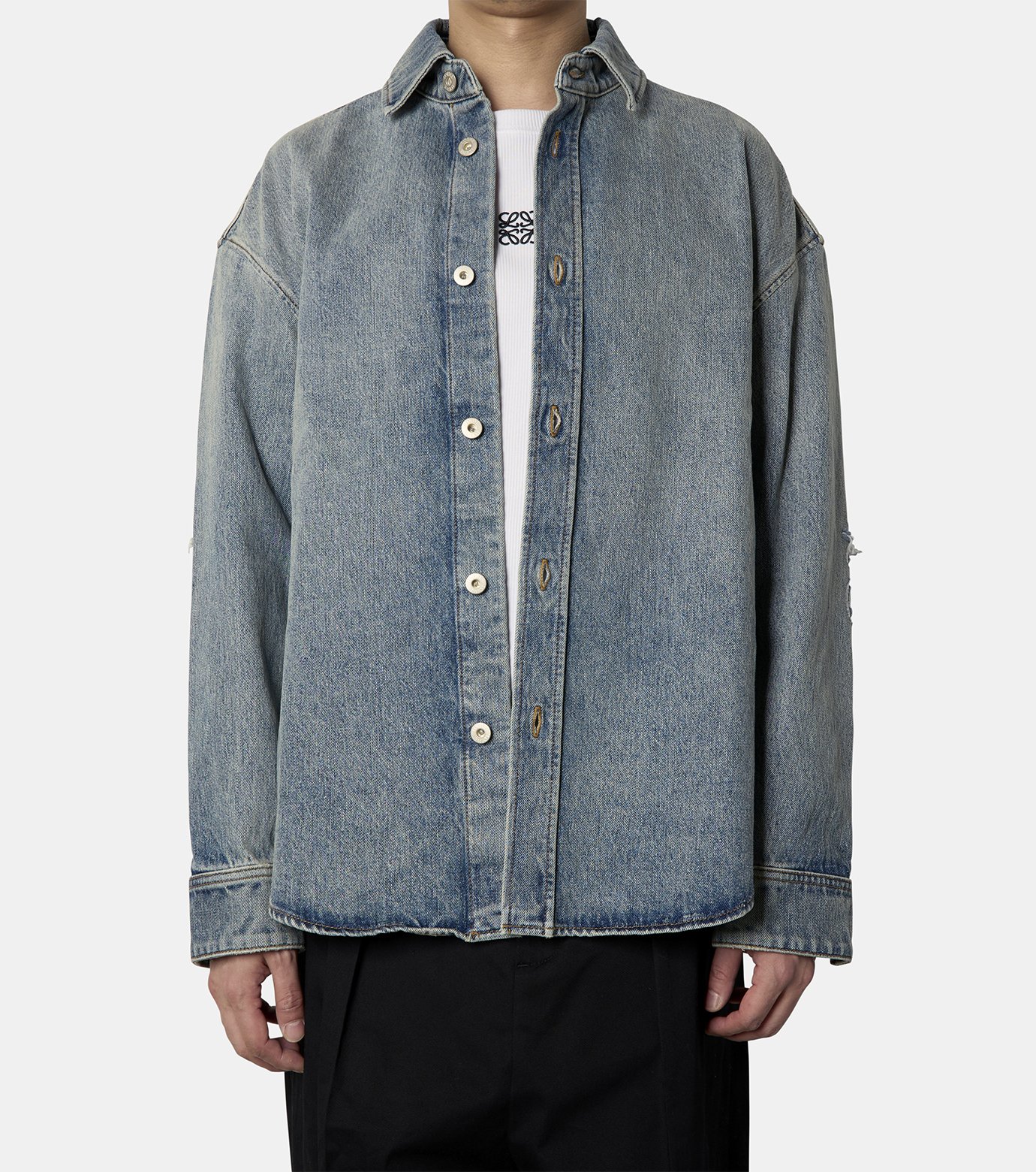 ロエベ - LOEWE | ANAGRAM OVERSHIRT-Blue-44の通販 | RESTIR