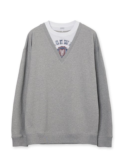 ロエベ - LOEWE | V-NECK SWEATSHIRT-Gray-Mの通販 | RESTIR リステア