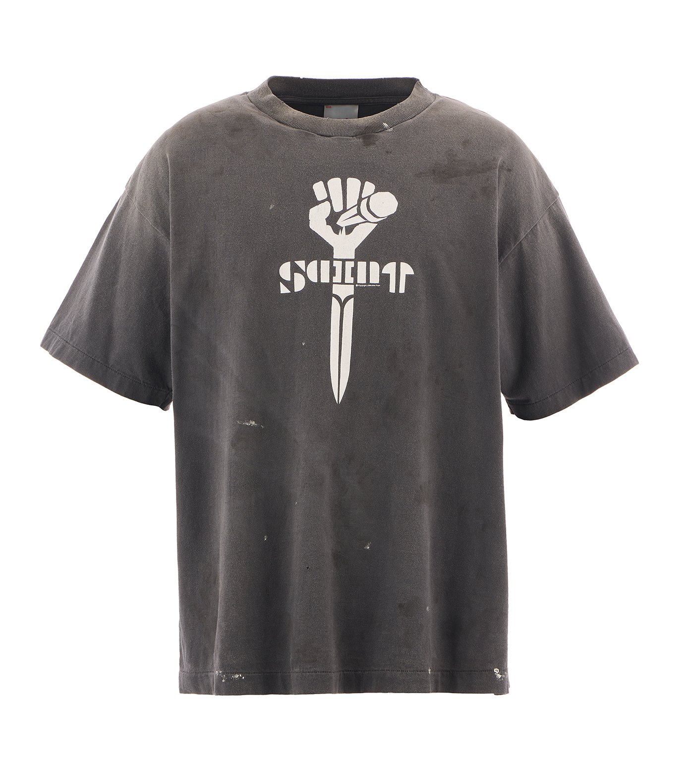 SAINT Mxxxxxx SS TEE FIST BLACK Tシャツ セント マイケル - ©️SAINT Mxxxxxx | SS TEE/FIST-Black-Mの