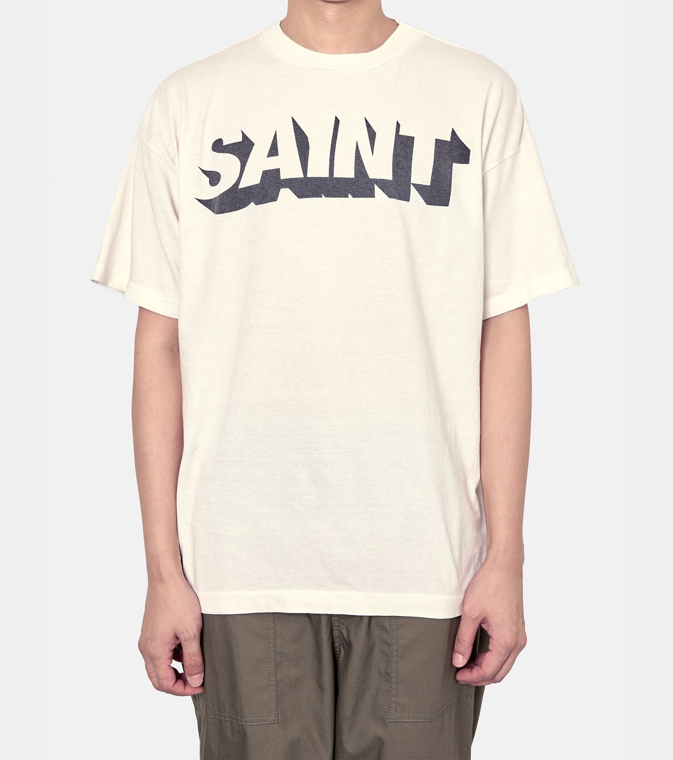 SAINT Mxxxxxx セントマイケル SS TEE/SAINT ホワイト SAINT MXXXXXX(セントマイケル) 商品ページ - SS TEE SAINT