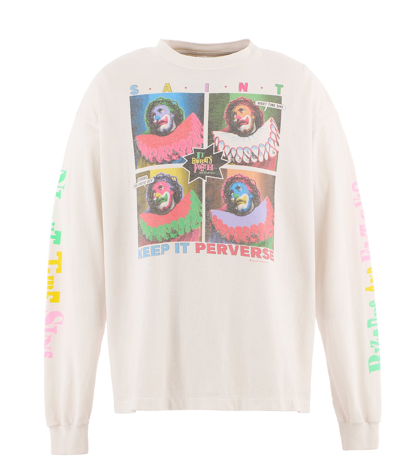 SAINT Mxxxxxxセントマイケル KEEP IT LS TEE Lサイズ セント マイケル - ©️SAINT Mxxxxxx | LS TEE/KEEP IT-White-Mの通販