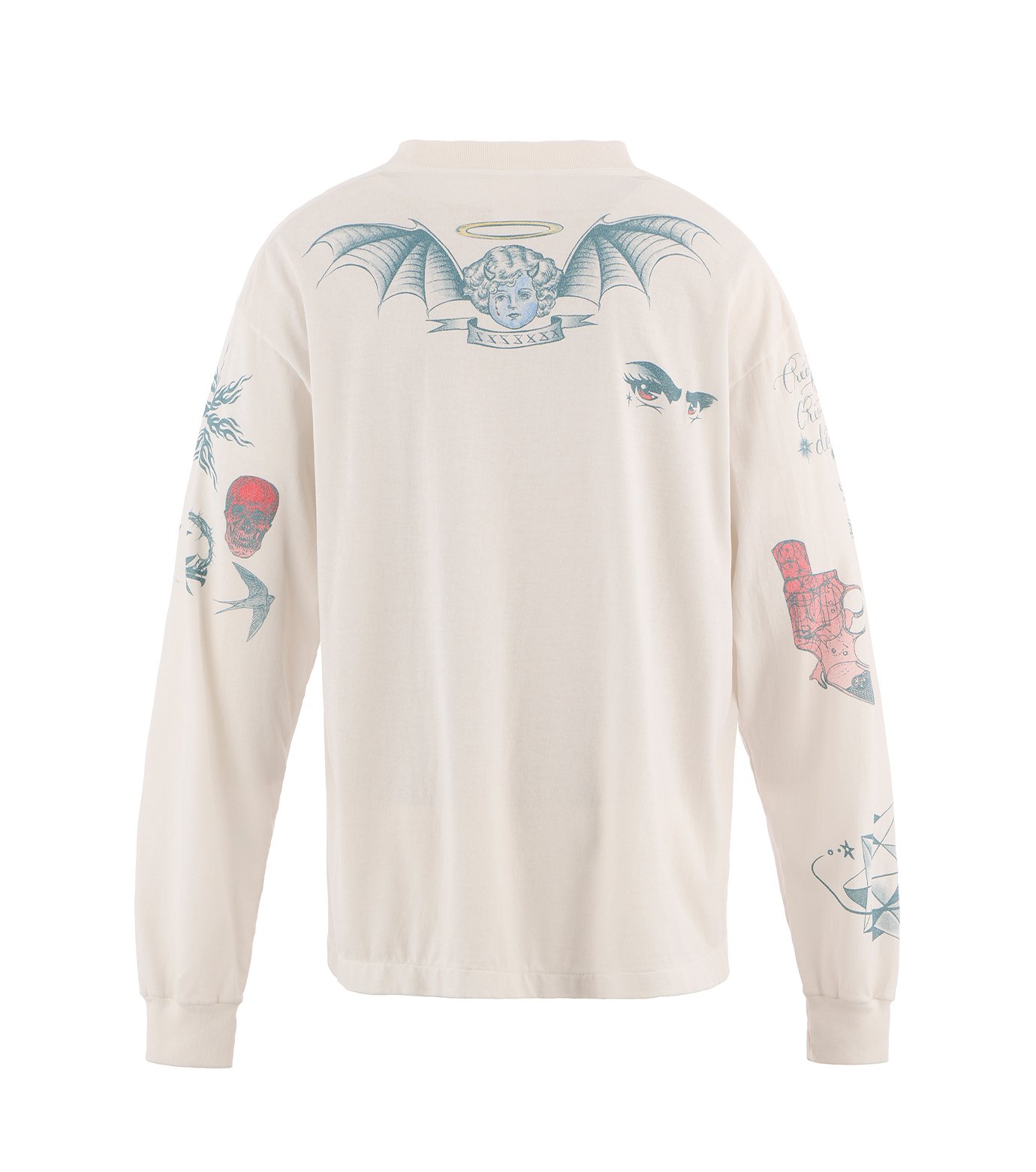 セント マイケル - ©️SAINT Mxxxxxx | DW_LS TEE/TATTOO-White