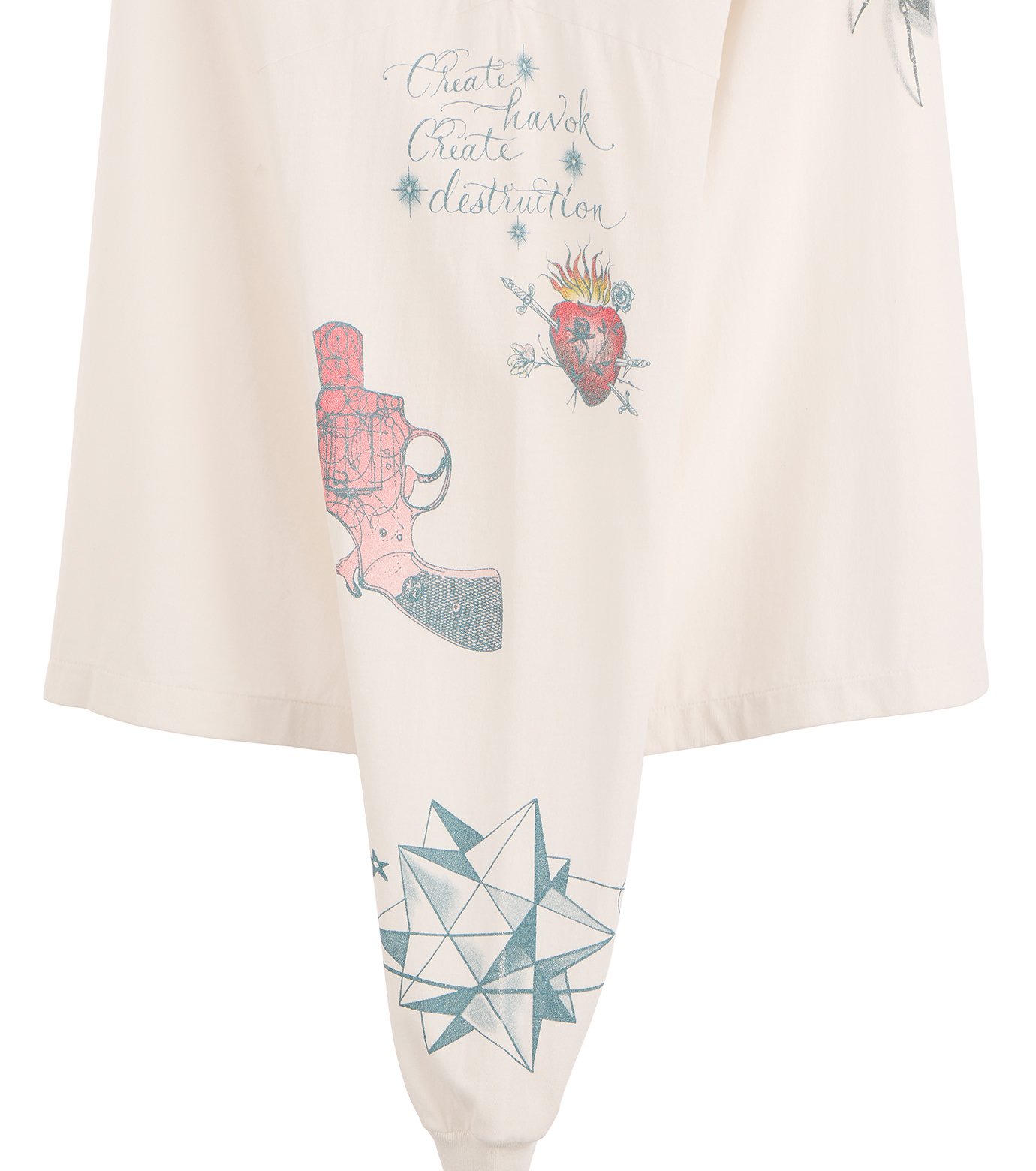 セント マイケル - ©️SAINT Mxxxxxx | DW_LS TEE/TATTOO-White