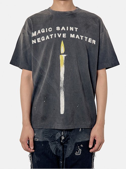 セント マイケル - ©️SAINT Mxxxxxx | SS Tee CANDLE-Black-Sの