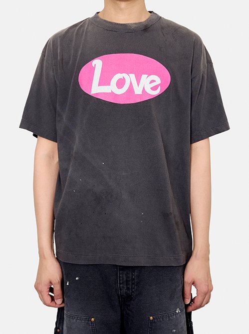 トップス SAINT Mxxxxxx HEART SS TEE Black セント マイケル - ©️SAINT Mxxxxxx | HEART SS TEE-Black-Mの