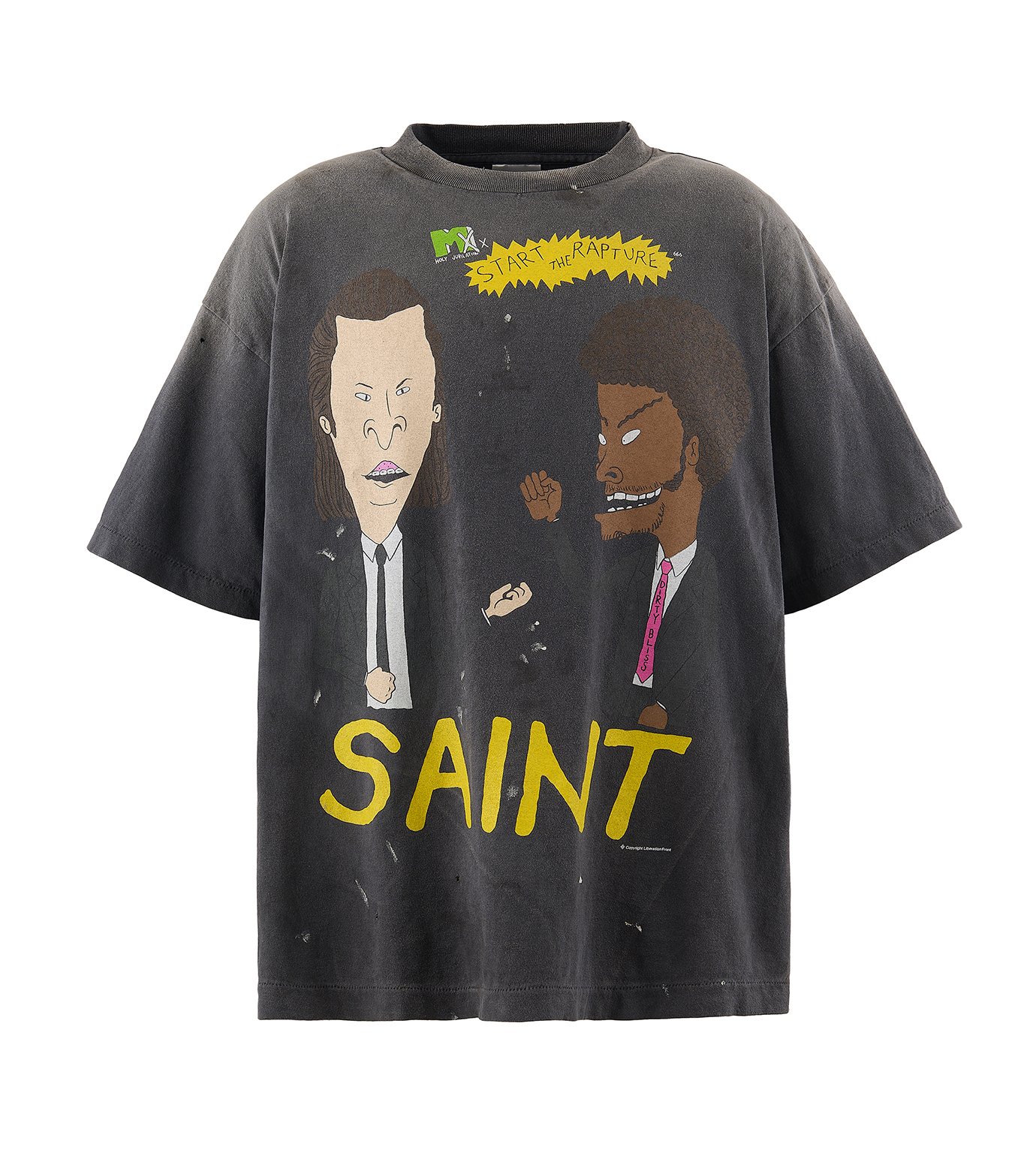 SAINT Mxxxxxx セント マイケル CP_SS TEE/STAR セント マイケル - ©️SAINT Mxxxxxx | SS Tee Rapture-Black-L