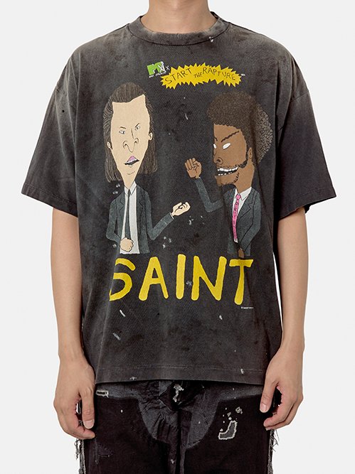 セント マイケル - ©️SAINT Mxxxxxx | SS Tee Rapture-Black