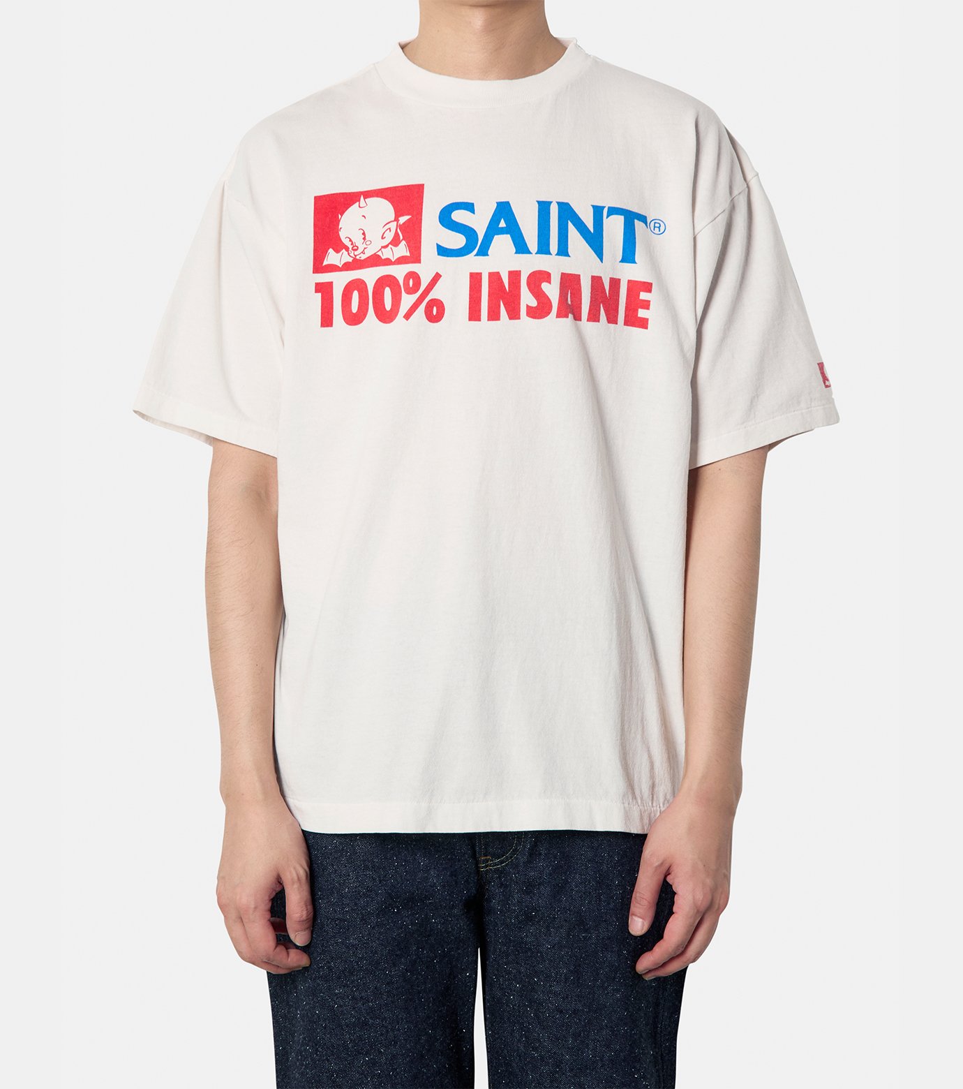 【Saint Mxxxxxx】SS TEE / INSANE / WHITE 要在庫確認 SAINT Mxxxxxx】SS TEE/INSANE/WHITE /Tシャツ/要在庫確認
