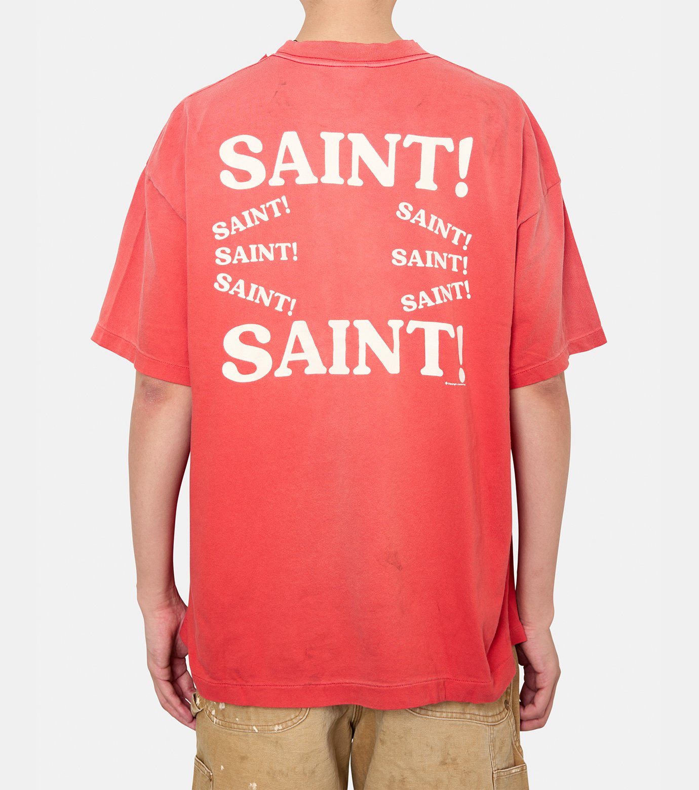 SAINT MICHAEL/セント マイケル Tシャツ 赤 SAINT MICHAEL セントマイケル 22SS SM-S22-0000-006 SS TEE S