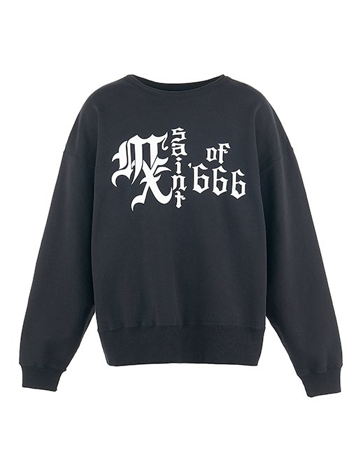 トップス SAINT Mxxxxxx CRW-N SWEAT/MX666 セント マイケル - ©️SAINT Mxxxxxx | CRW-N SWT MX666-Black-M