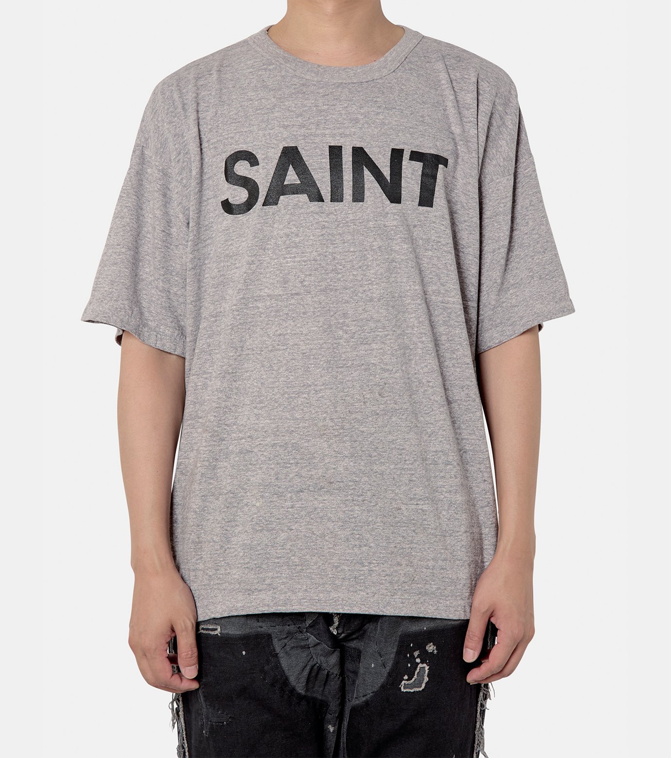 【SAINT Mxxxxxx】SS TEE / SAINT / GRAY 半袖 Tシャツ SAINT Mxxxxxx Saint T-Shirt | Dark Gray | SVD