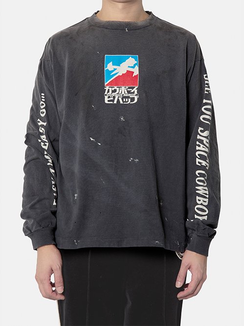 【大人気★】*Saint Mxxxxxx* LS TEE/TEMPEST SAINT Mxxxxxx Saint Michael FW24 LS TEE/TEMPEST/BLK - NUBIAN