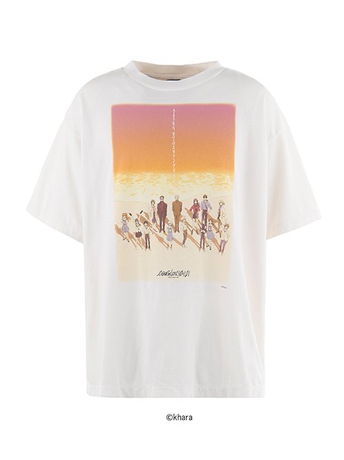 【Saint Mxxxxxx】EV_SS TEE/ORANGE セント マイケル - ©️SAINT Mxxxxxx | EV_SS Tee ORANGE-White