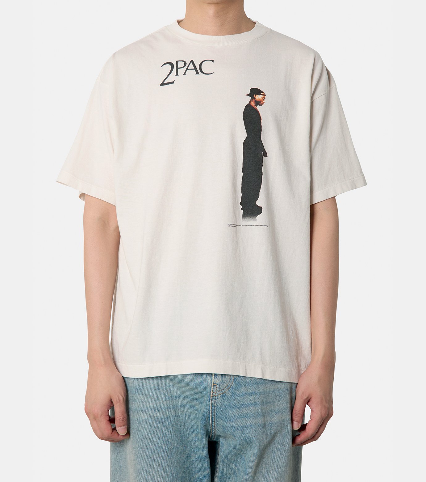 SAINT Mxxxxxx セントマイケル 2Pac Tee WHITE L 2PC_SS TEE / 2PAC - SAINT MXXXXXX (セントマイケル) - tops