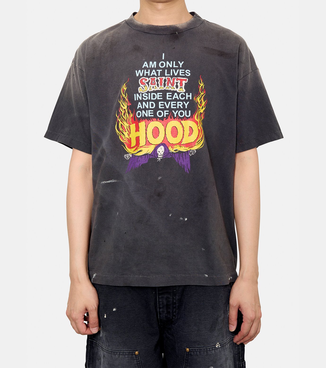 ミュージシャン SAINT MICHAEL STHD .SS TEE HOOD[255] ミュージシャン SAINT MICHAEL STHD .SS TEE HOOD[255
