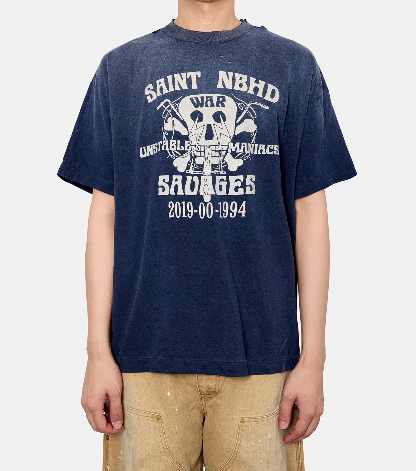 【Saint Mxxxxxx】STHD . SS TEE SAINT NBHD / NAVY 要在庫確認 SAINT Mxxxxxx × NEIGHBORHOOD セント マイケル