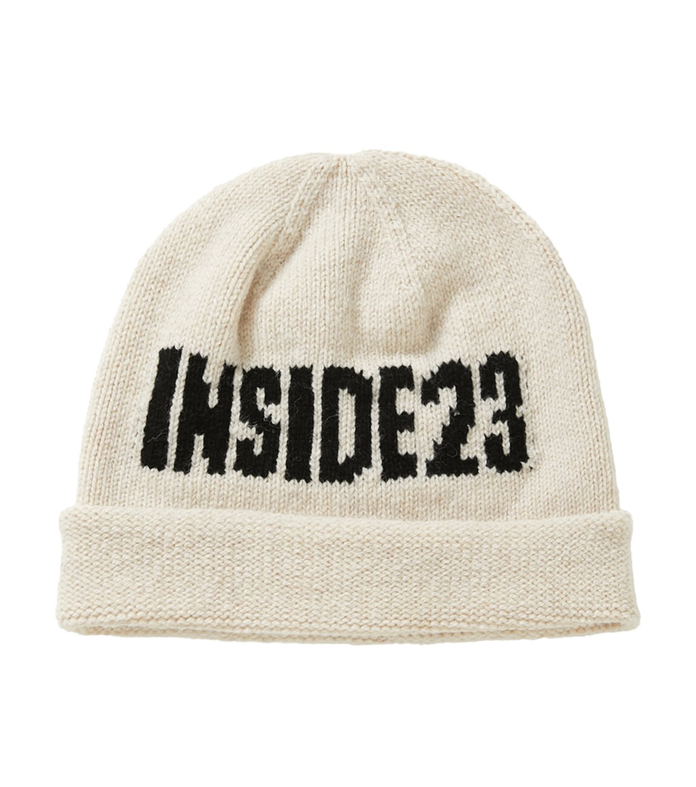 インサイド ミー - Inside 23 | Jacquard Wool Knit Cap-White-Fの通販 