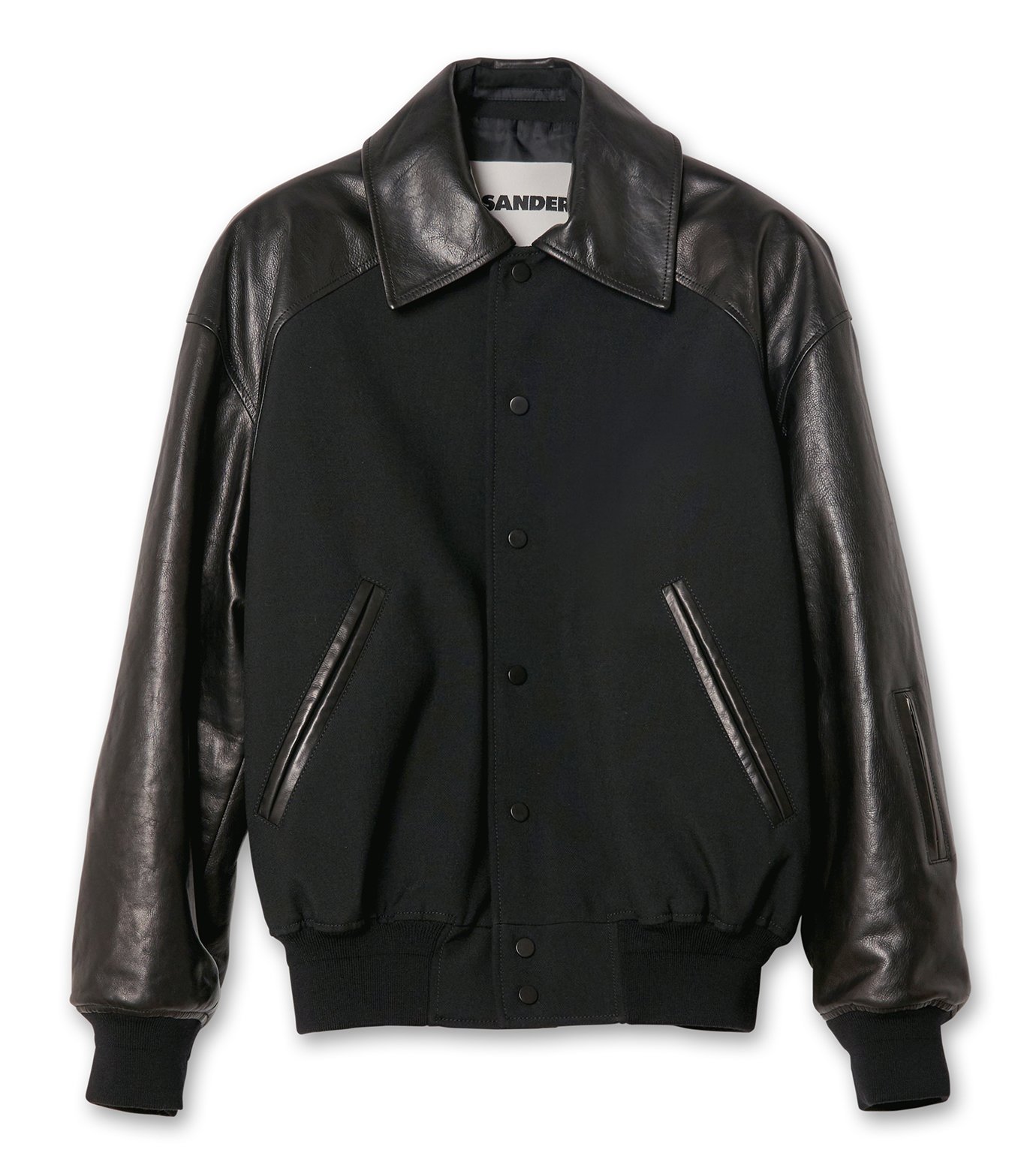 ジル サンダー - JIL SANDER | BLOUSON 93 W LEATHER-Black-48の通販